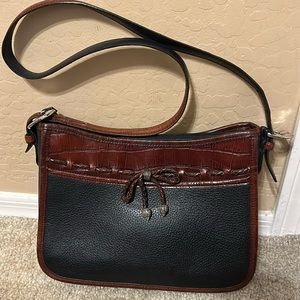 BRIGHTON small two-toned leather bag
